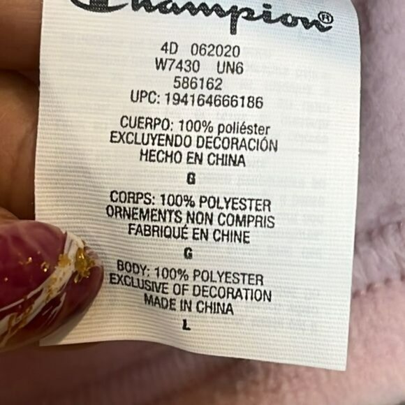 NWT Champion Womens Hush Pink Explorer Fleece Snap Jacket LARGE - Picture 7 of 9